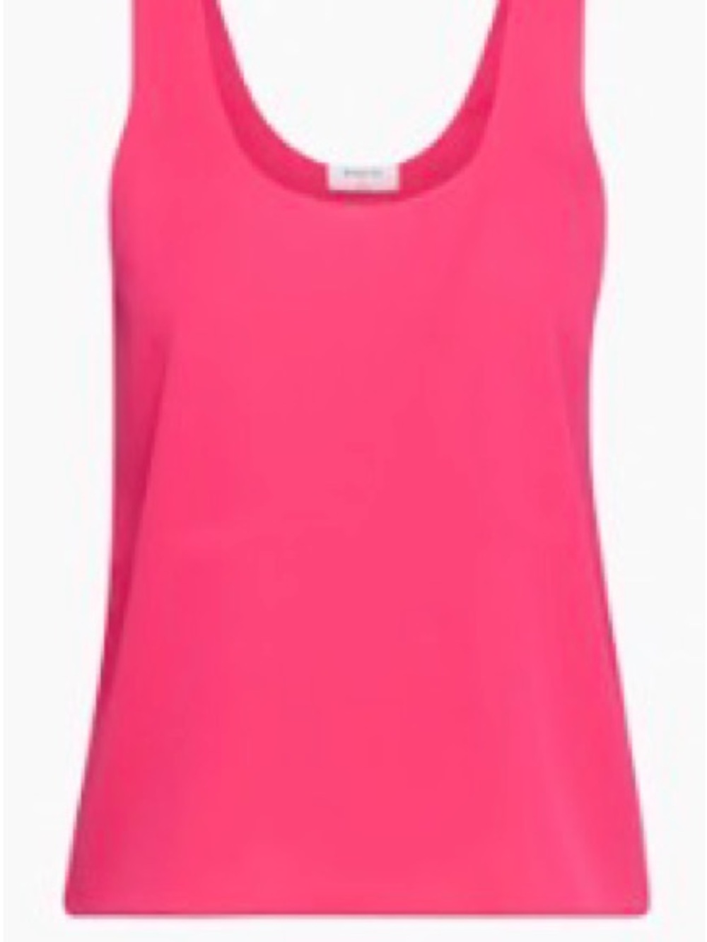 Babaton Carson Silk Tank Top - Hot Pink XS
